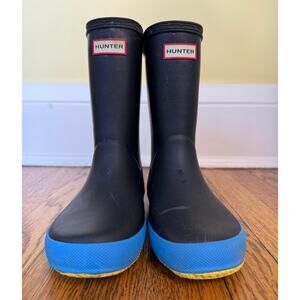 Hunter Kids Blue Rain Boots Size 13 Little Kid